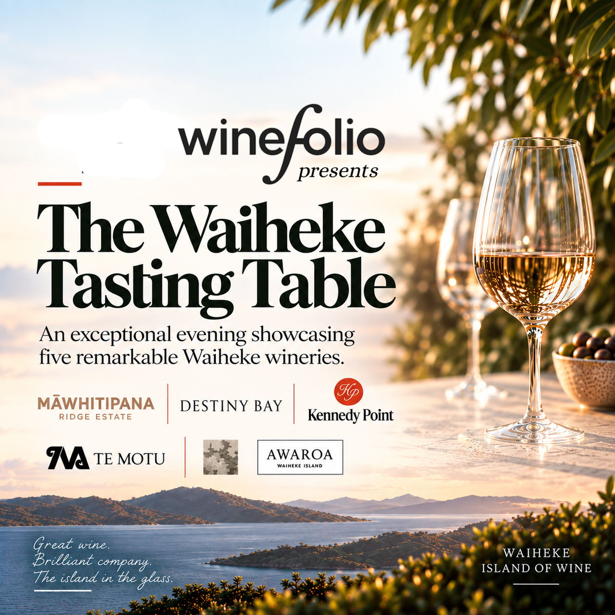 WineFolio with Mawhitipana, Destiny Bay, Kennedy Point, Te Motu & Awaroa